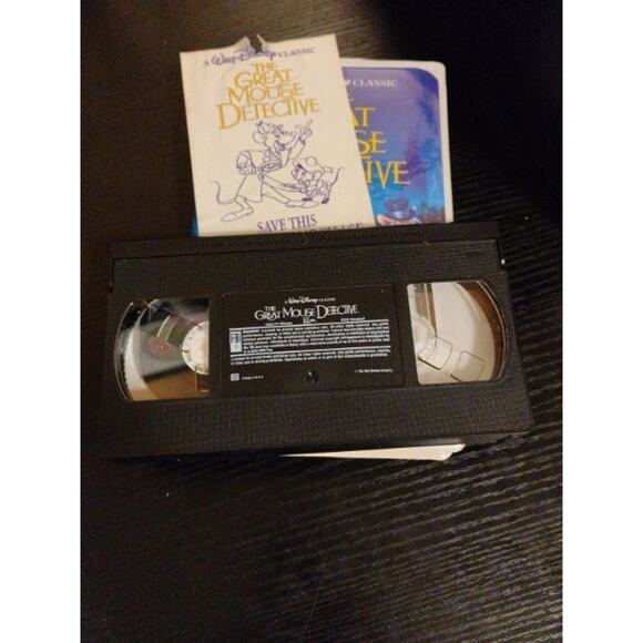 VHS The Great Mouse Detective WALT DISNEY clamshell - Picture 3 of 3